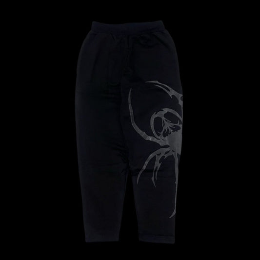 BLACK & GREY SPIDER SWEATPANTS